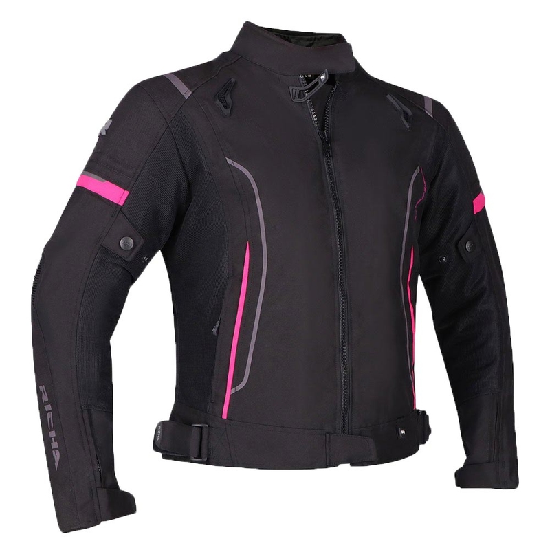Ženske motoristične jakne RICHA Airstream 3 Black and Pink razprodaja