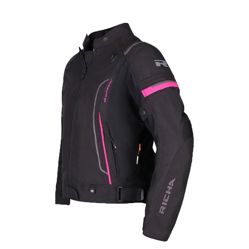 Ženske motoristične jakne RICHA Airstream 3 Black and Pink razprodaja