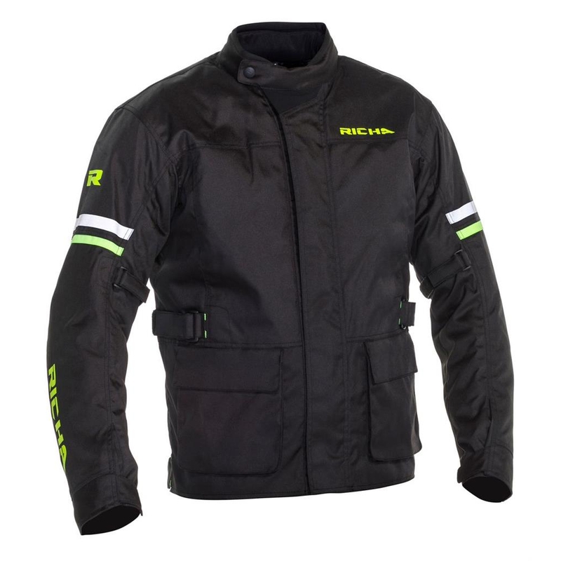 Motoristična jakna RICHA Buster WP Long black-fluo yellow razprodaja