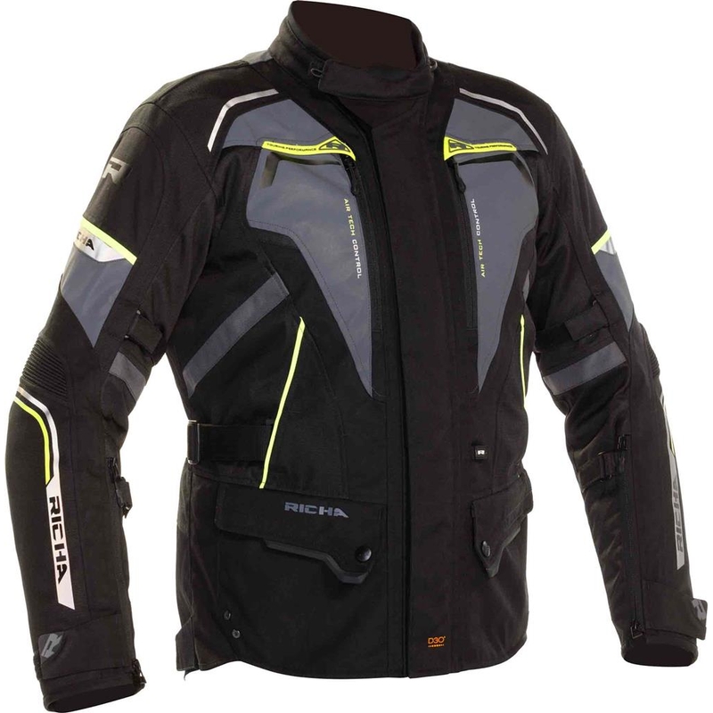 Motoristična jakna RICHA Infinity 2 Flare grey-fluo yellow razprodaja