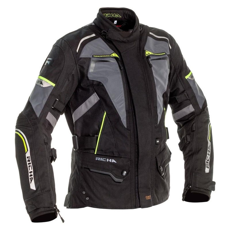 Ženske motoristične jakne RICHA Infinity 2 Flare Grey-Fluo Yellow razprodaja