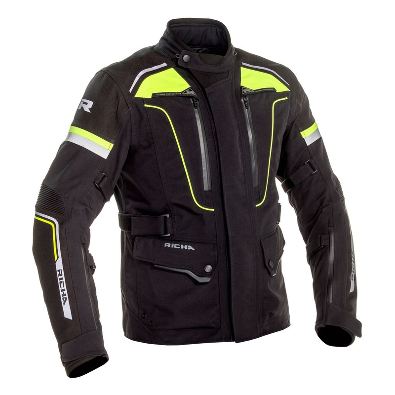 Motoristična jakna RICHA Infinity 2 Pro black-fluo yellow razprodaja