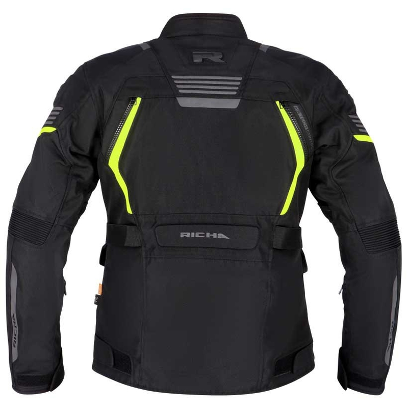 Ženska motoristična jakna RICHA Phantom 3 black-fluo rumena razprodaja