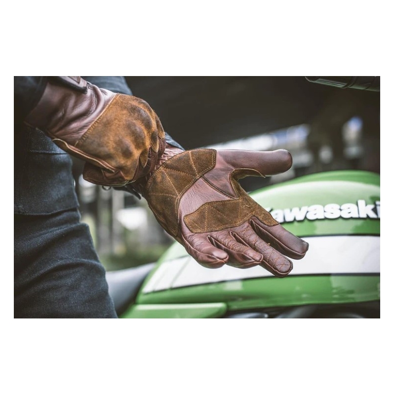 Motoristične rokavice Fuel Rodeo Brown