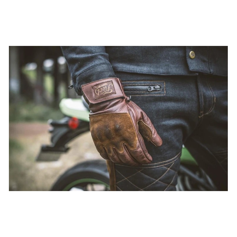 Motoristične rokavice Fuel Rodeo Brown