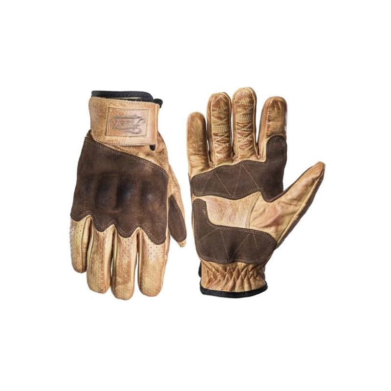 Motoristične rokavice Fuel Rodeo rjavo-rumene