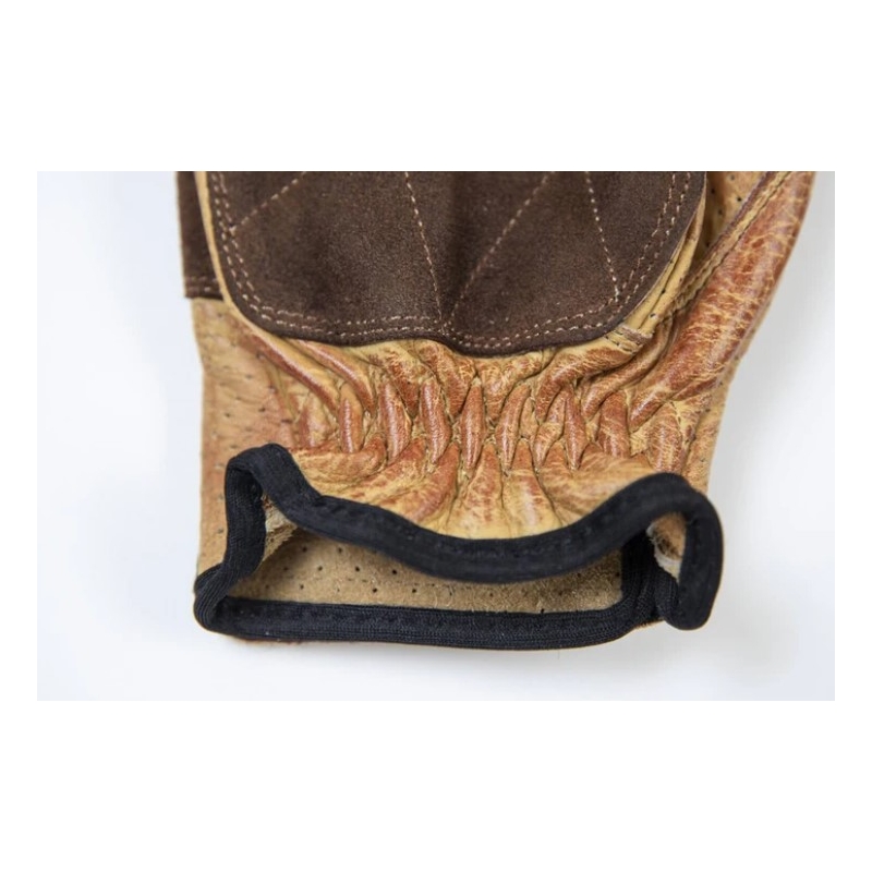 Motoristične rokavice Fuel Rodeo rjavo-rumene