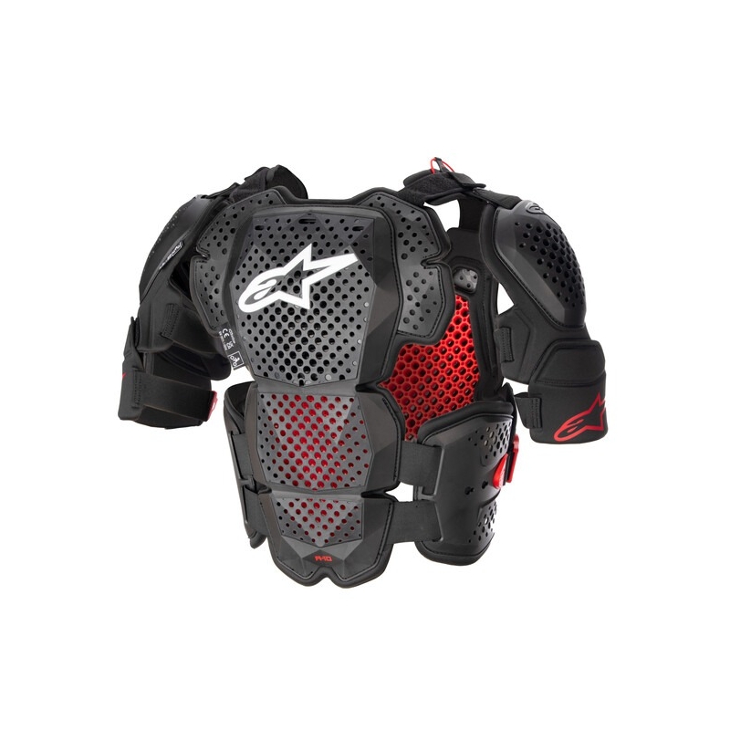 Alpinestars A-10 2 črno-antracitno-rdeča zaščita telesa