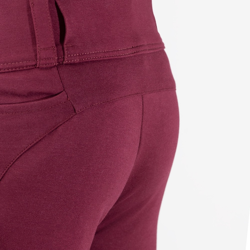 Ženske hlače Oxford Super Leggings 2.0 burgundske barve razprodaja