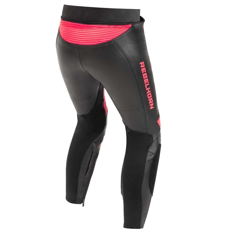 Rebelhorn Rebel Black-Fluo Pink Motoristične hlače za ženske