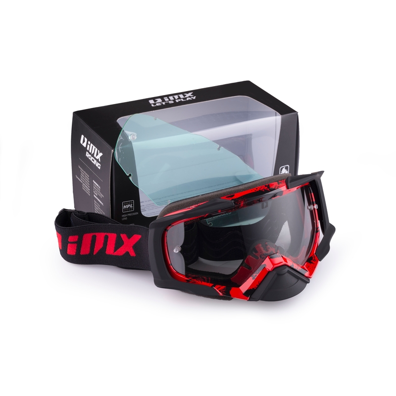Motokros očala iMX Dust Graphic rdeča in črna