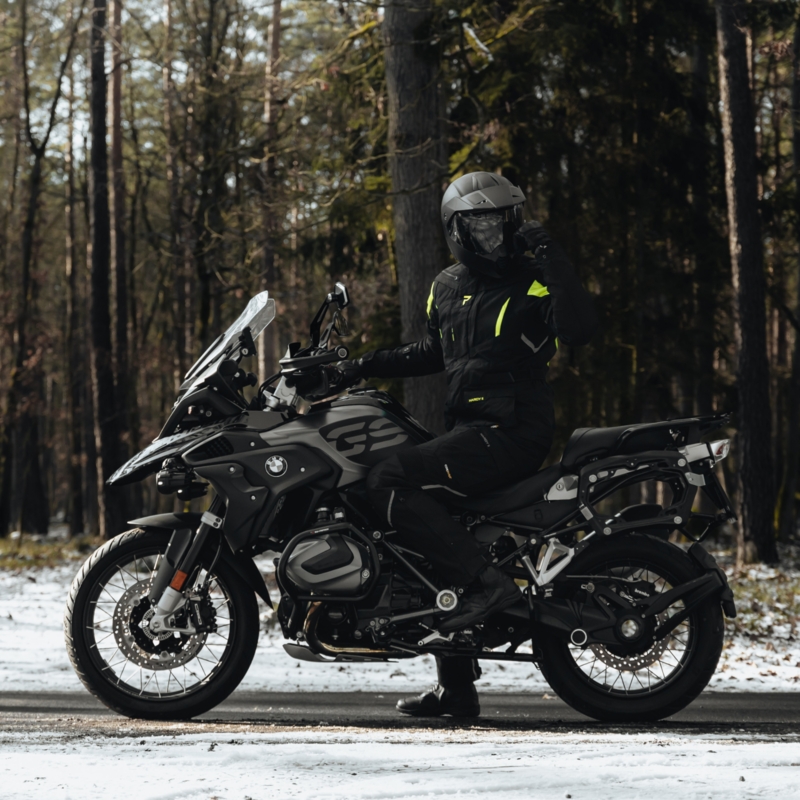 Motoristična jakna Rebelhorn Hardy II black-fluo yellow razprodaja