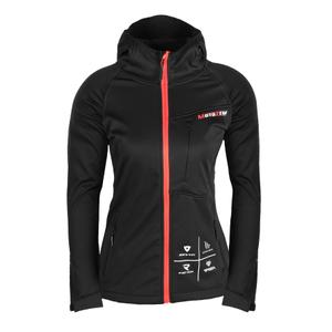 Ženska črno-rdeča softshell jakna MotoZem Racing Team