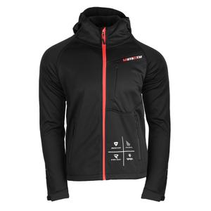Softshell jakna MotoZem Racing Team črno-rdeča