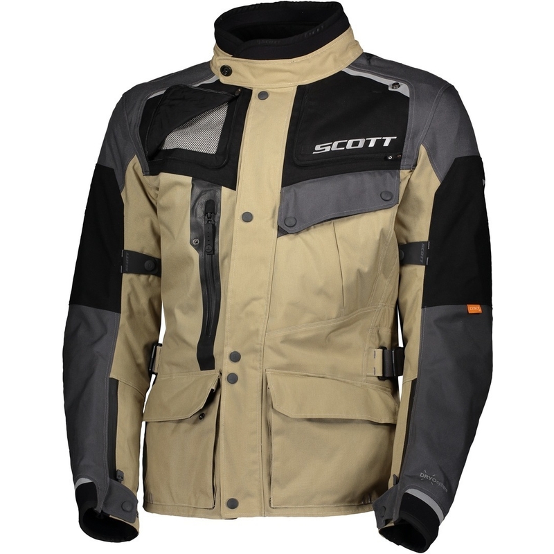 Motoristična jakna SCOTT Voyager Dryo brown-grey