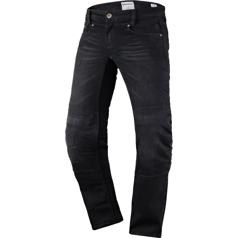 Ženske hlače SCOTT Denim Stretch Motorcycle Jeans Black
