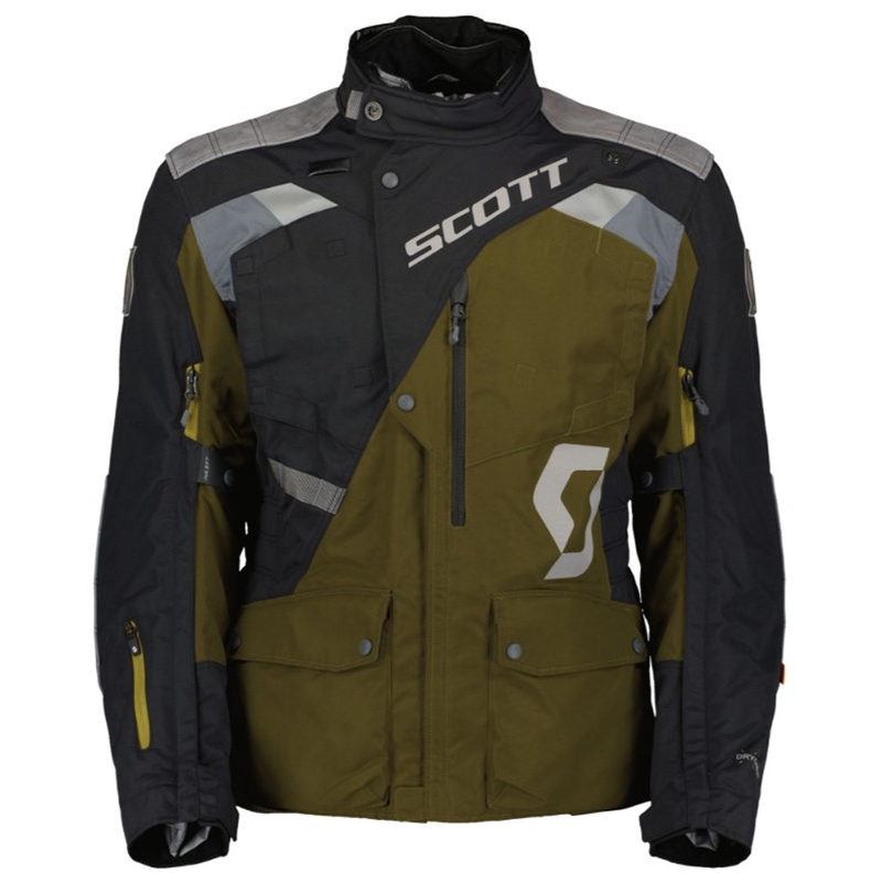 Motoristična jakna SCOTT Dualraid Dryo brown-black