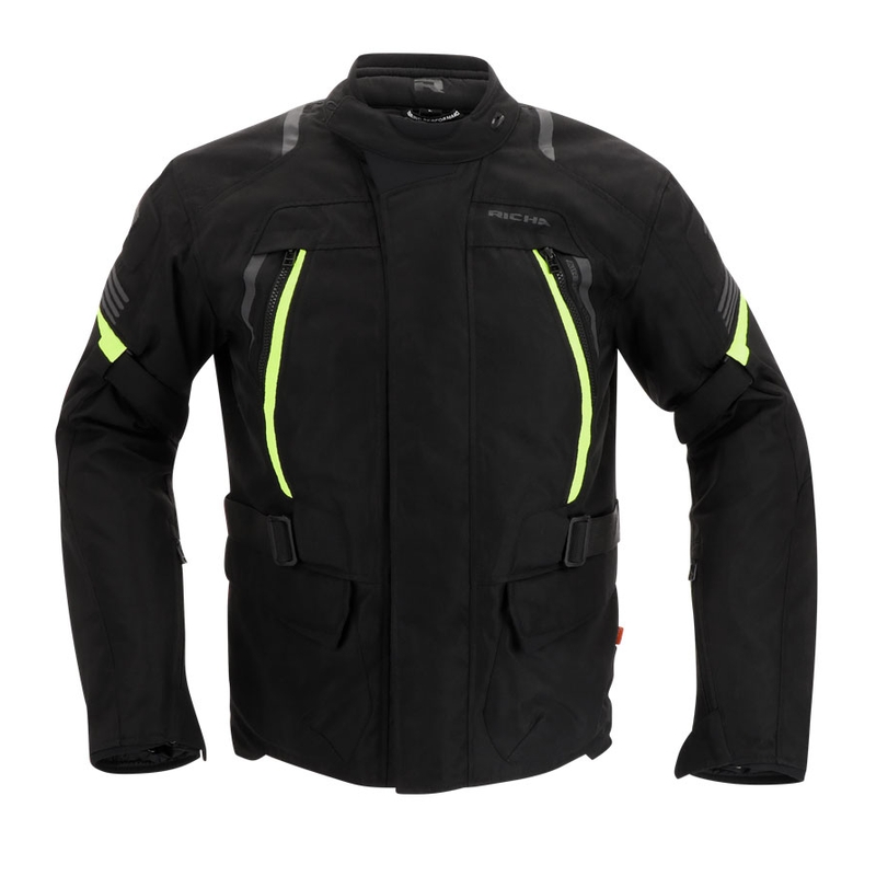 Motoristična jakna RICHA Phantom 3 black-fluo yellow razprodaja