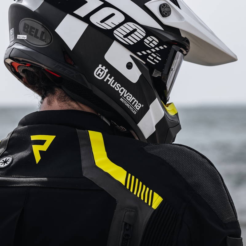 Rebelhorn Patrol črno-sivo-fluo rumena motoristična jakna