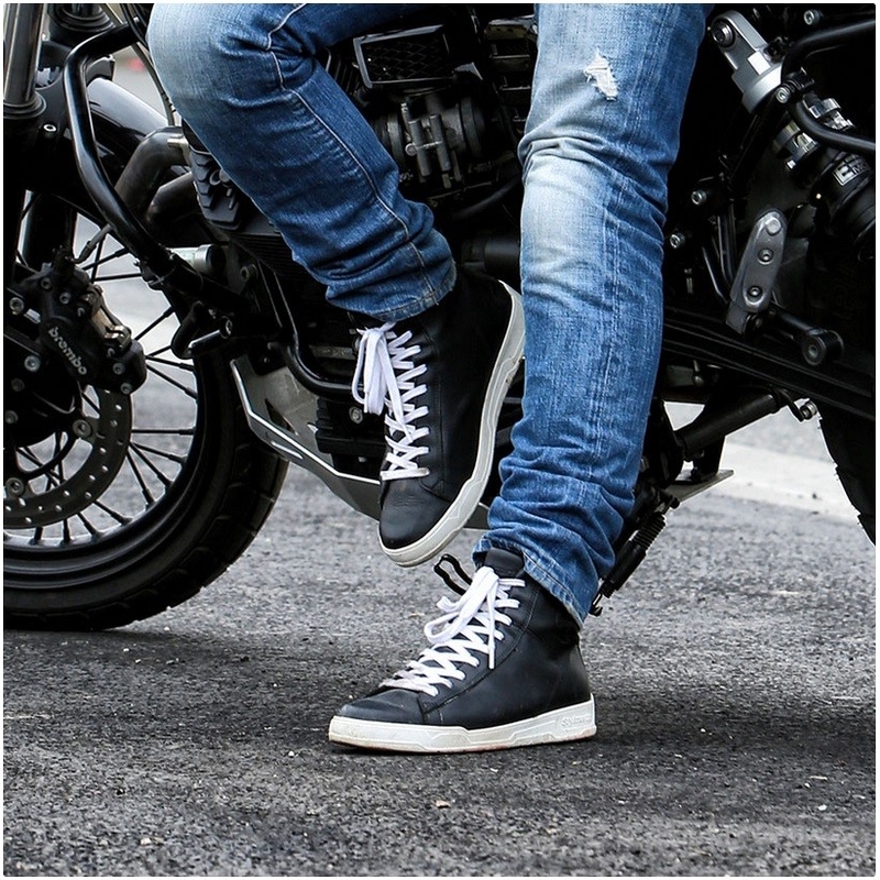 Stylmartin Core črno-beli motoristični škornji