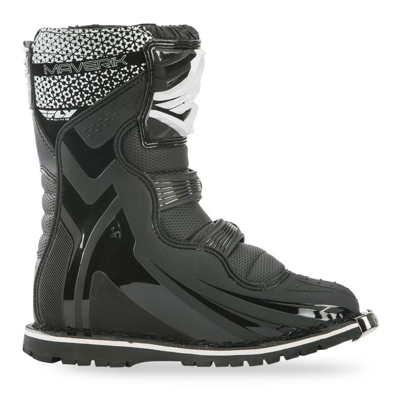Otroški motoristični škornji FLY Racing NEW Maverik Youth Black and White