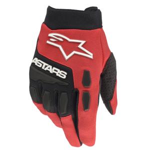 Alpinestars Otroške rokavice za motokros s polnim premerom črno-rdeče barve