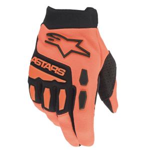 Alpinestars Full Bore otroške rokavice za motokros črno-oranžne barve