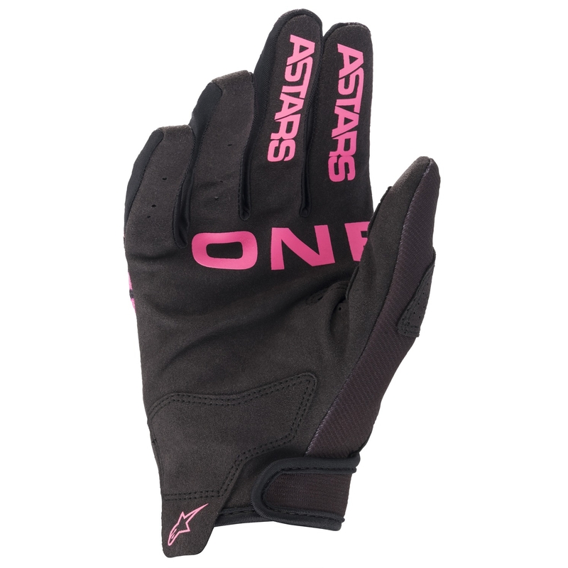 Otroške rokavice za motokros Alpinestars Radar black-green-fluo pink
