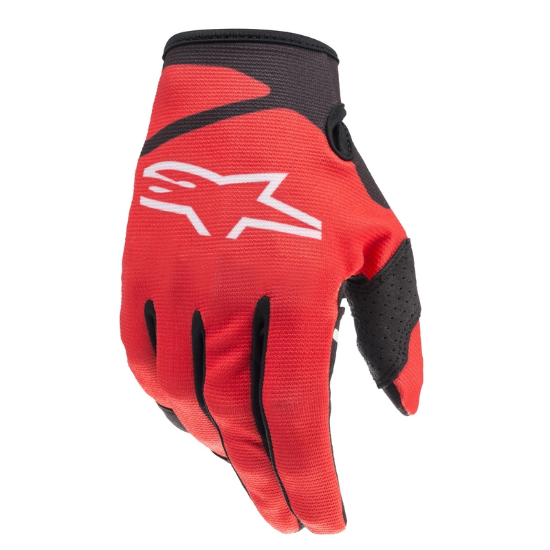 Alpinestars Radar Otroške rokavice za motokros črno-rdeče barve