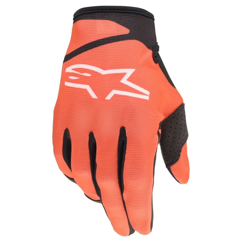 Alpinestars Radar otroške rokavice za motokros črno-oranžne barve