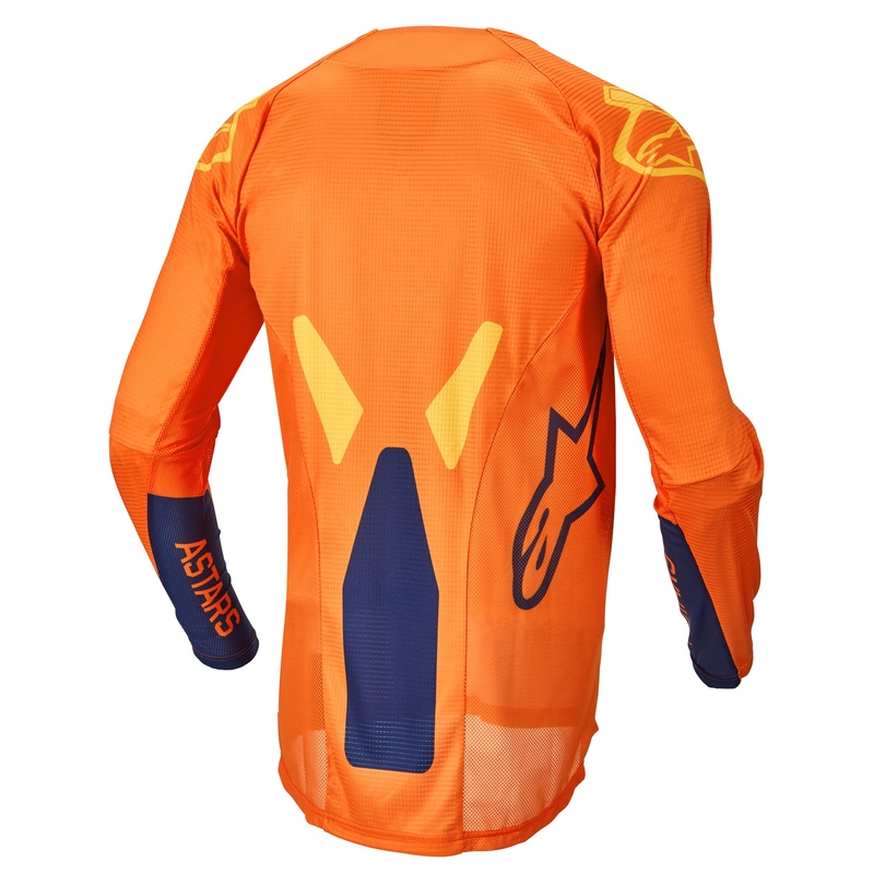 Otroška motoristična majica Alpinestars Racer Factory oranžna-modra-rumena