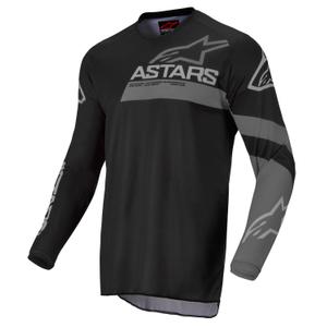 Alpinestars Racer Graphite otroška majica za motokros črna in siva