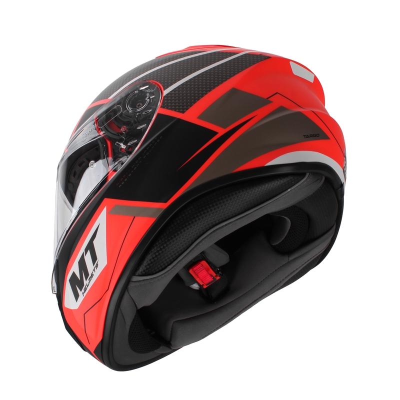 MT Targo Podium D5 integralna motoristična čelada rdeče-črna razprodaja