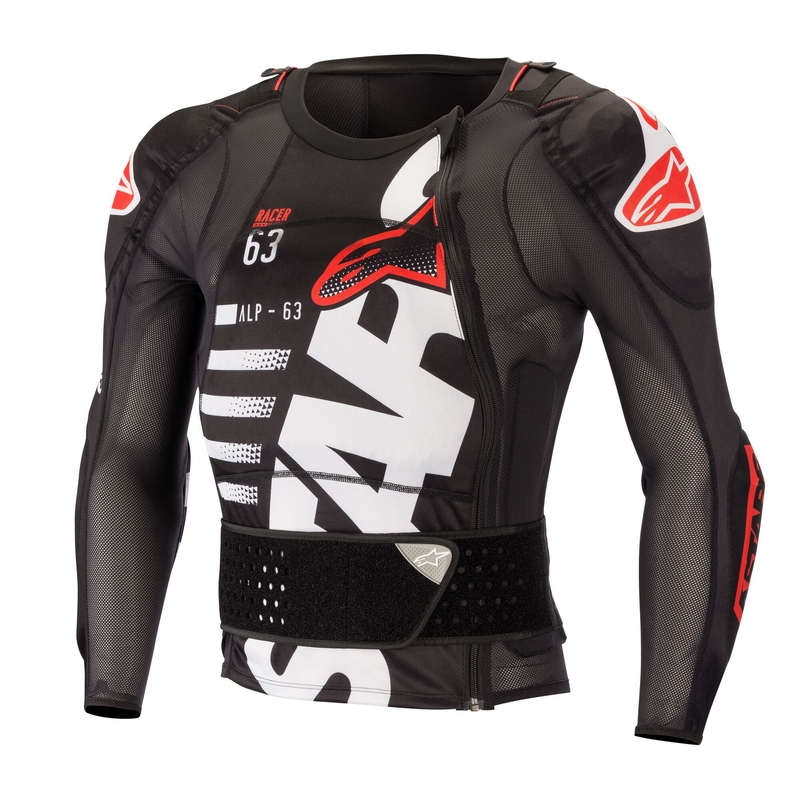 Alpinestar Sequence Protection Črna, bela in rdeča zaščita telesa