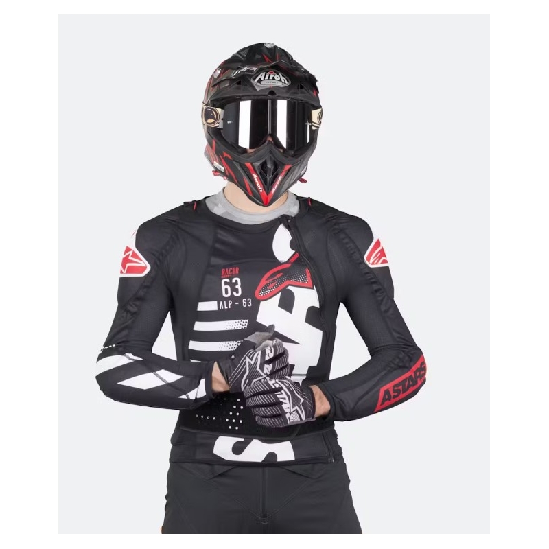 Alpinestar Sequence Protection Črna, bela in rdeča zaščita telesa