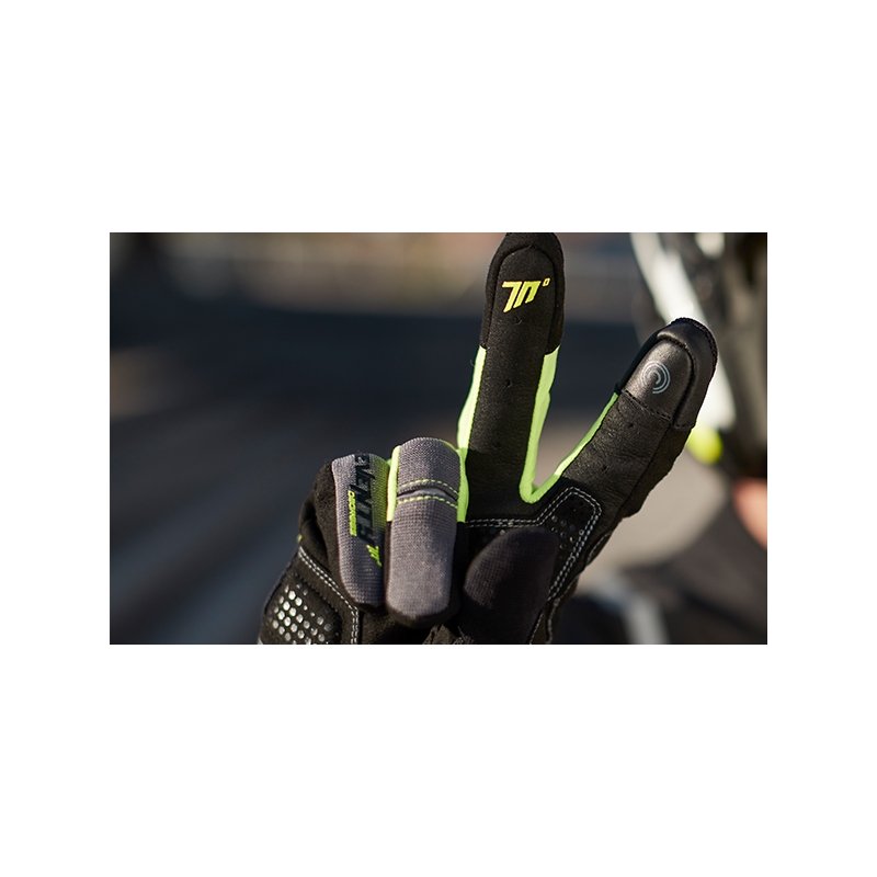 Motoristične rokavice SEVENTY DEGREES SD-C48 black-fluo yellow