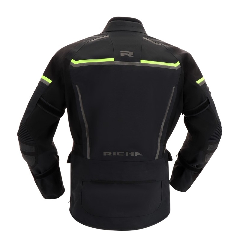 Motoristična jakna RICHA Atlantic 2 Gore-Tex black-fluo rumena - razprodaja