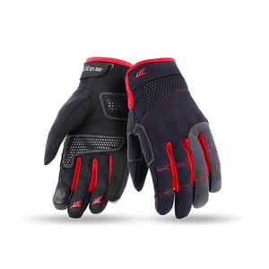 Motoristične rokavice SEVENTY DEGREES SD-C48 črno-rdeče