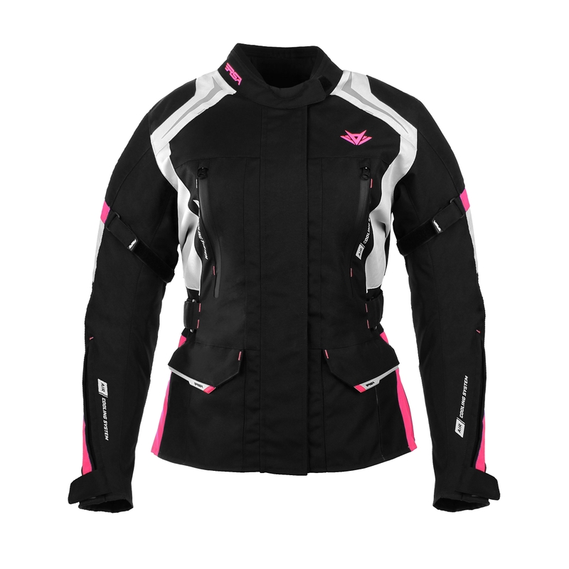Ženska motoristična jakna RSA EXO 2 black-grey-pink razprodaja