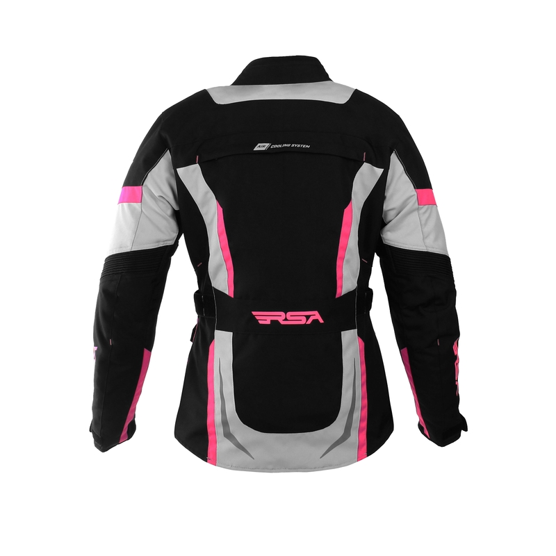 Ženska motoristična jakna RSA EXO 2 black-grey-pink razprodaja