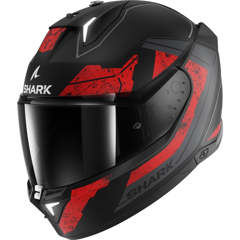 Integralna motoristična čelada SHARK Skwal i3 Rhad črna-siva-rdeča mat