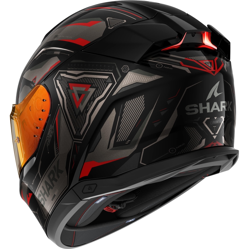 Integralna motoristična čelada SHARK Skwal i3 Linik black-grey-red