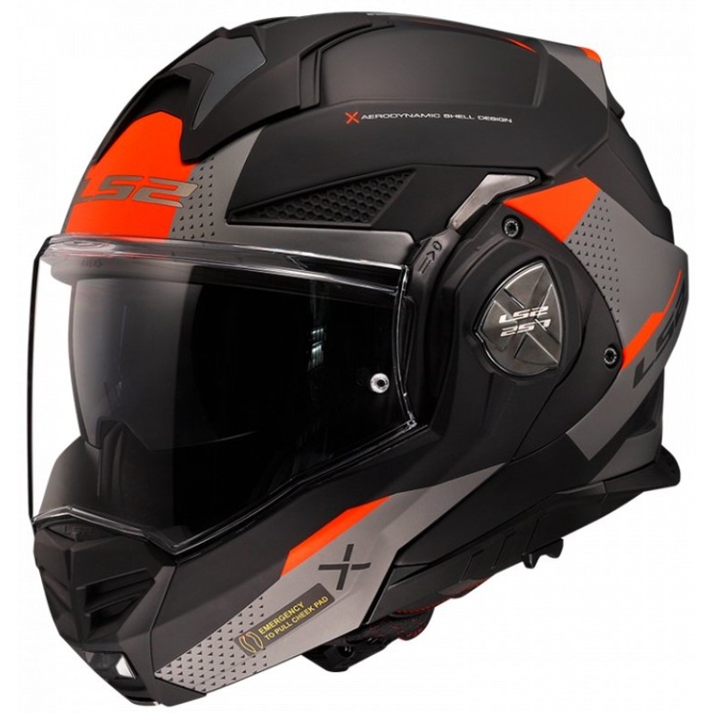Motoristična čelada LS2 FF901 Advant X Oblivion črno-rdeče-titanova