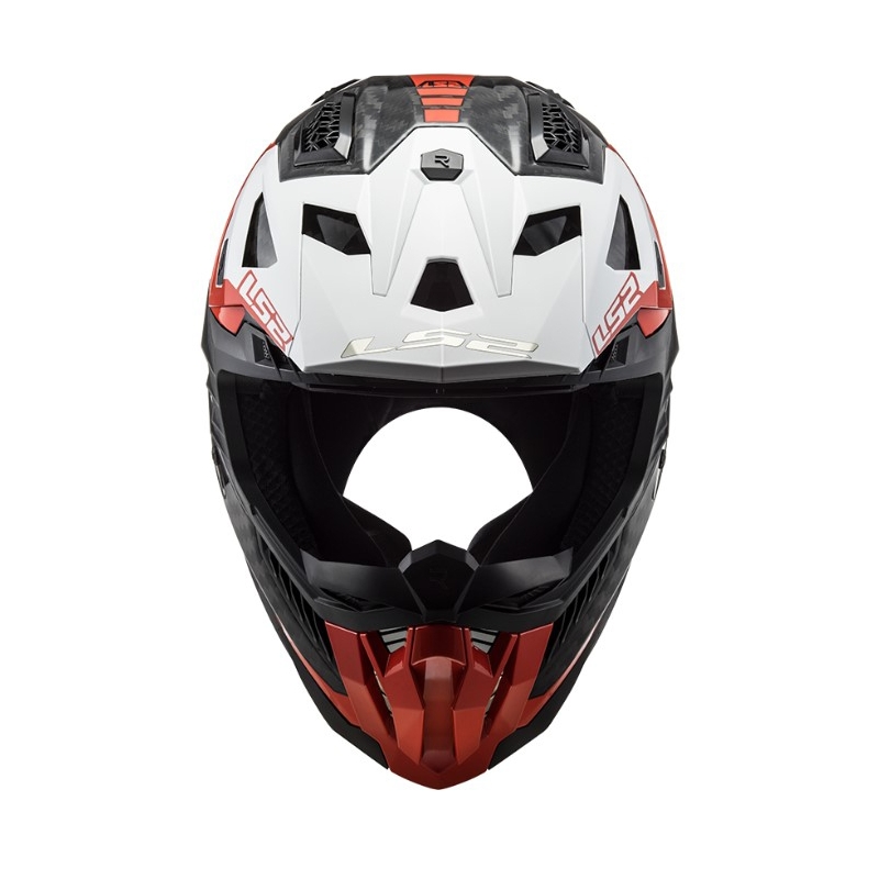 Motokros čelada LS2 MX703 C X-Force Victory črno-rdeče-bela