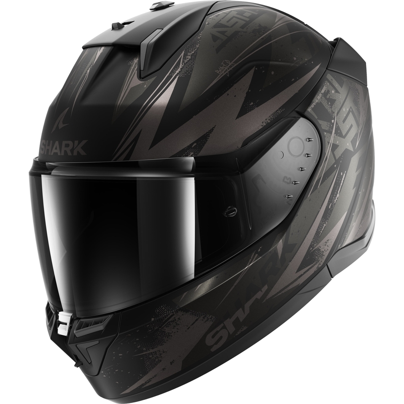 Integralna motoristična čelada SHARK D-SKWAL 3 Blast-R črno-siva mat