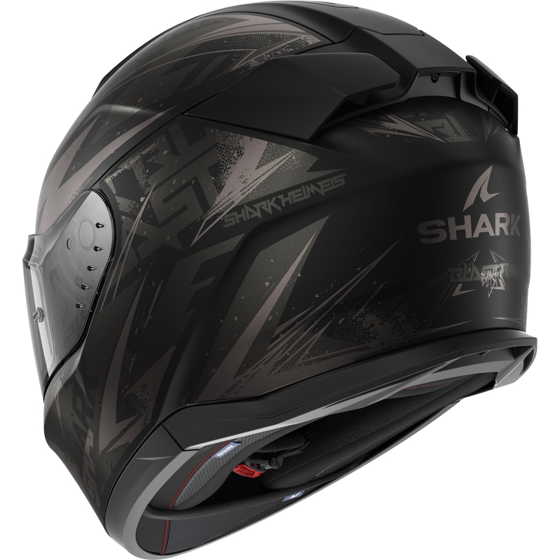 Integralna motoristična čelada SHARK D-SKWAL 3 Blast-R črno-siva mat