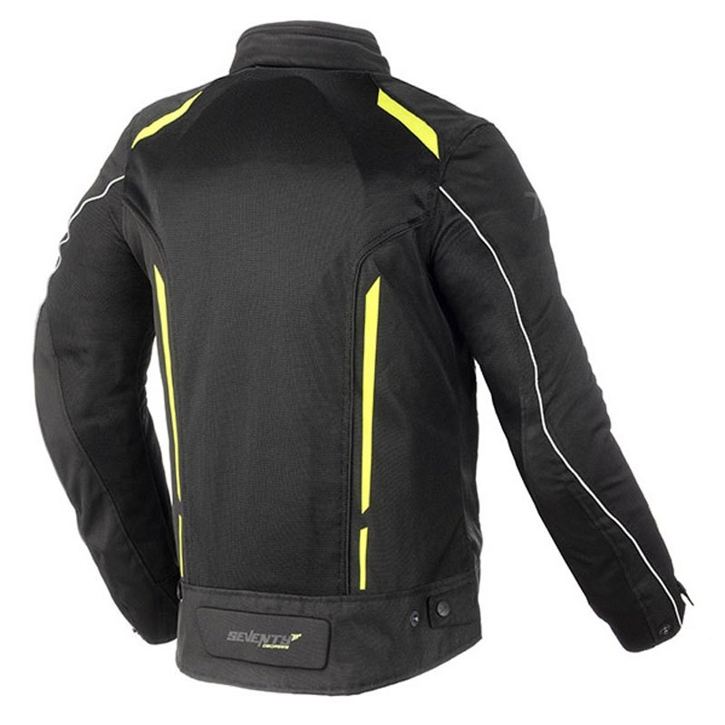 Motoristična jakna SEVENTY DEGREES SD-JT32 black-fluo yellow