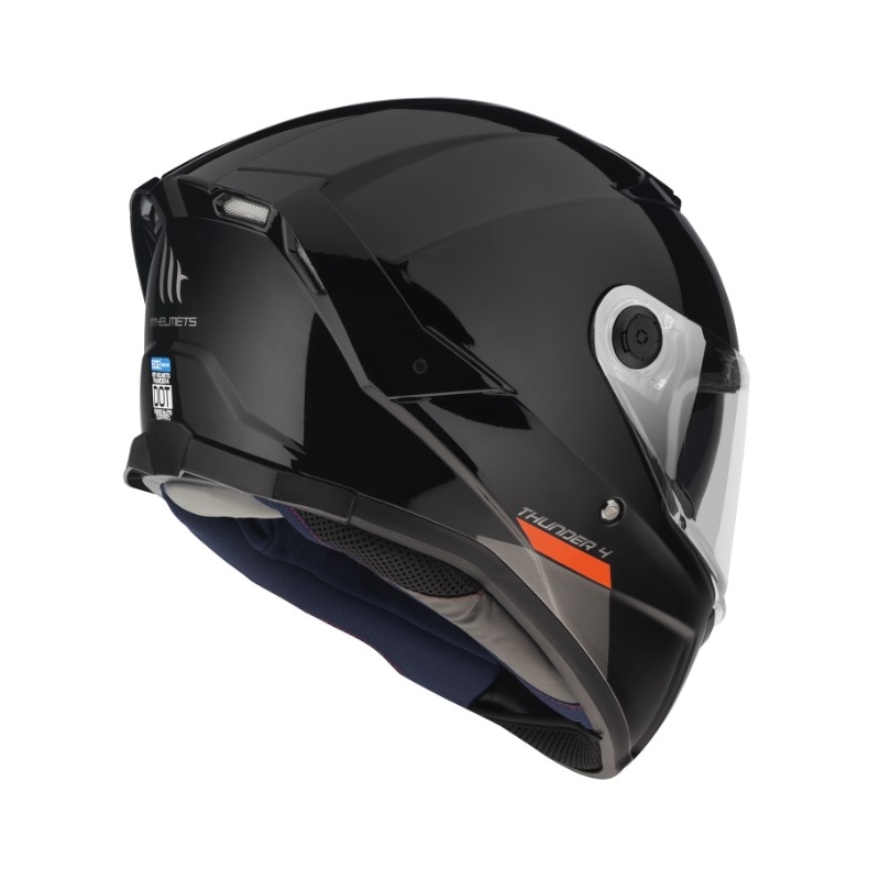 Integralna motoristična čelada MT FF118SV Thunder 4 SV črna sijajna
