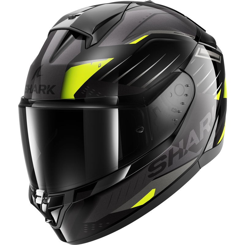Integralna motoristična čelada SHARK RIDILL 2 BERSEK črno-sivo-fluo rumena