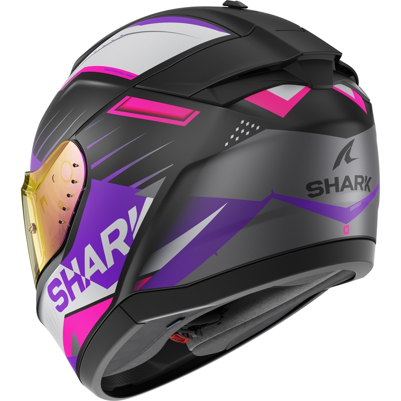 Integralna motoristična čelada SHARK RIDILL 2 BERSEK črna-siva-vijolična-rožnata